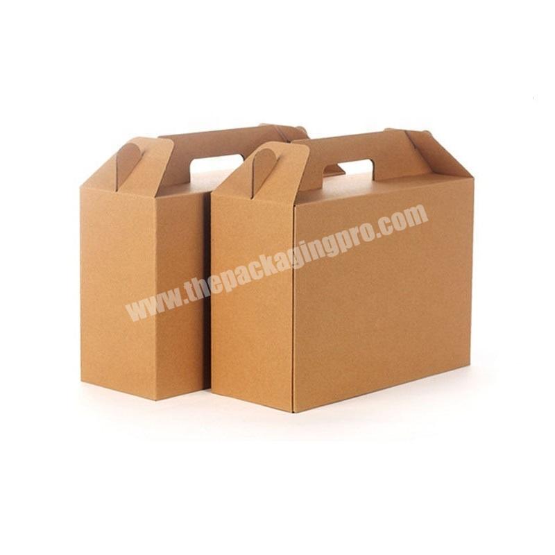 Customized Cardboard Shipping Boxes 4-6 Pack Beverages Wine Bottle Carrier Box Corrugated Beer Packaging Carton