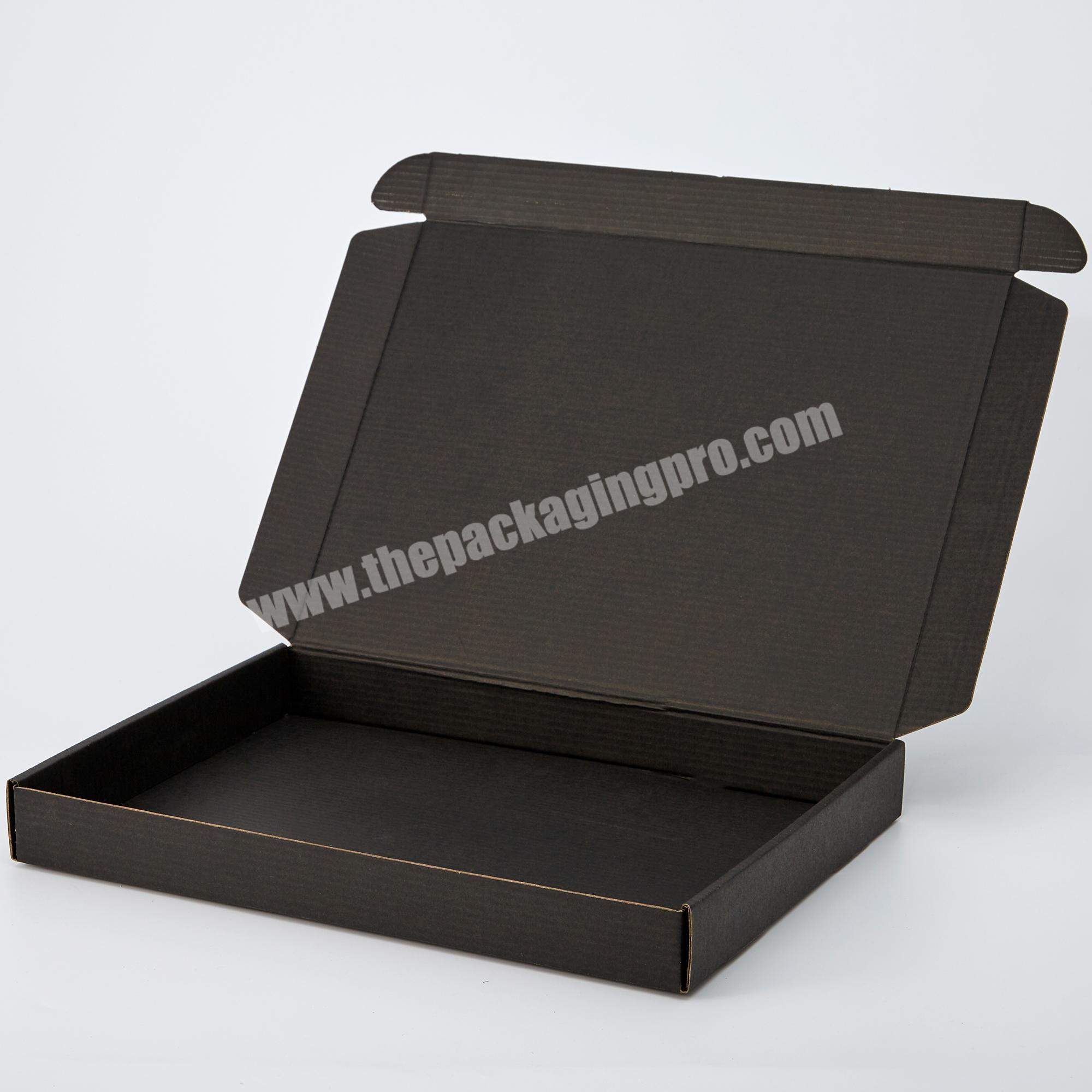 Customized Cheap Price Good Quality Black Clothing Corrugated Mailer Box
