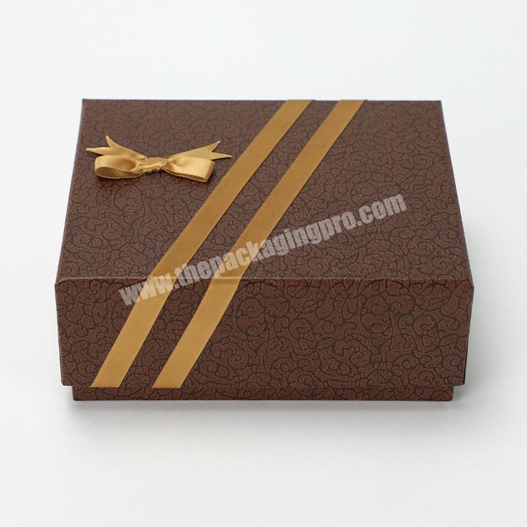 Customized Coffee Color Lid and Base Cardboard Gift Box for Beauty Facial Mask Packaging