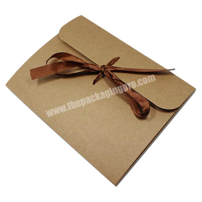 Customized Envelope Printing  Kraft Envelope  Paper Envelope Gift Envelope with Ribbon Closure
