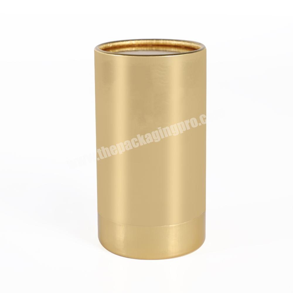 Customized Logo Luxury Gold Stamping Round flat top Candle Jars Packaging Tube Gift Cardboard Rigid Paper Cylinder Candle Box