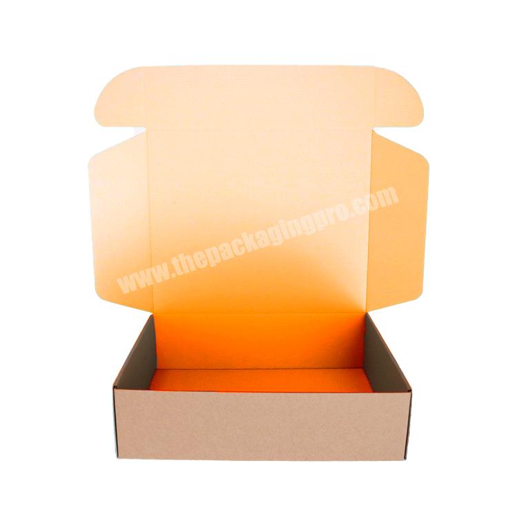Customized Logo gold holographic packaging box Corrugated Clothing Mailer Colored Shipping Boxes For Durable Apparel Hat
