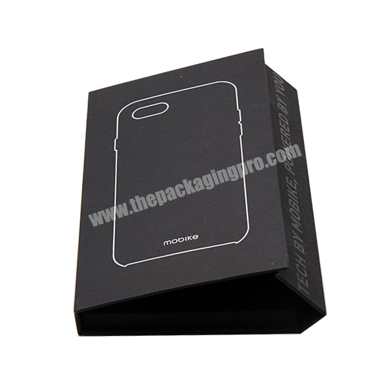 Customized Mobile Phone Case Packaging Rigid Cardboard Boxes With EVA Foam