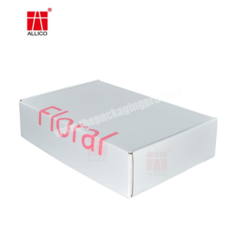 Customized Printed Unique Commerce Postal Corrugated Skincare Shipping Carton Packaging Logo Print Cardboard  evening dress Box