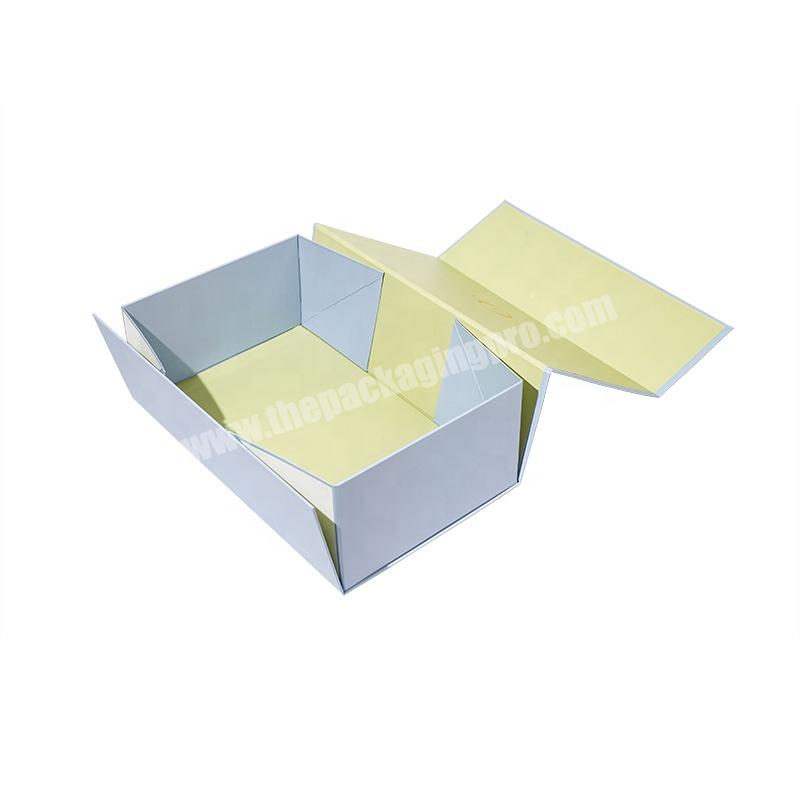 Customized Printing Logo Eco Friendly Coated Paper Box Packaging Magnetic Closure Flip Folding Cosmetic Paper Box manufacturers