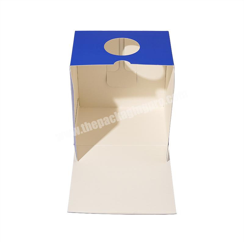 Customized Size Color Printing Logo Cheap Price Eco Friendly Cardboard Packaging Box manufacturers Blue Paper Box