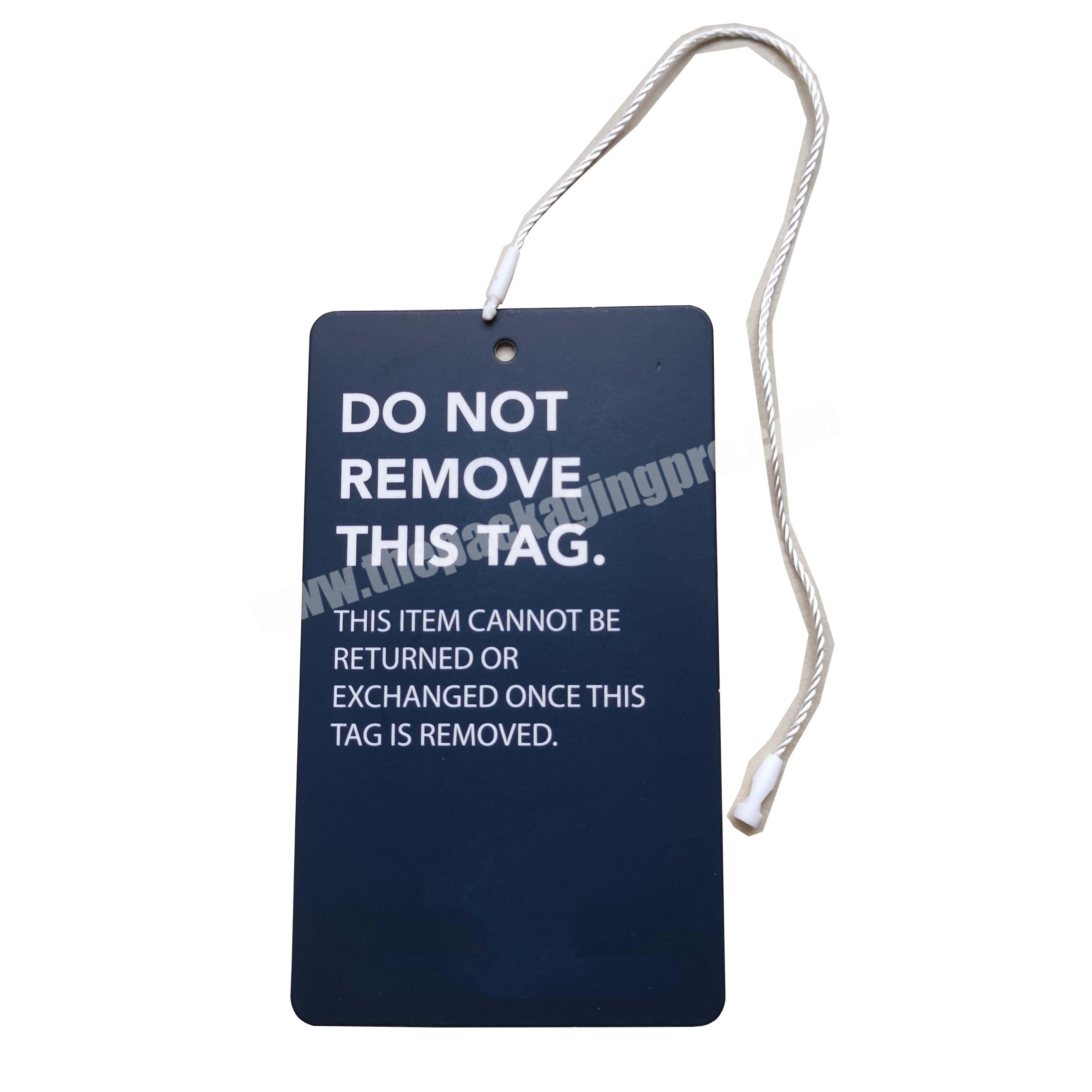 DO NOT REMOVE security swing tag with toggles for garments shoes hang tag