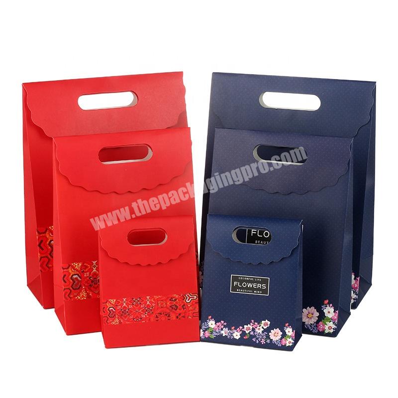 Daiso Customised Gift Floral Paper Bags in Bulk Custom Made MAC Extra Small Detpak Flipkart Paper Bags