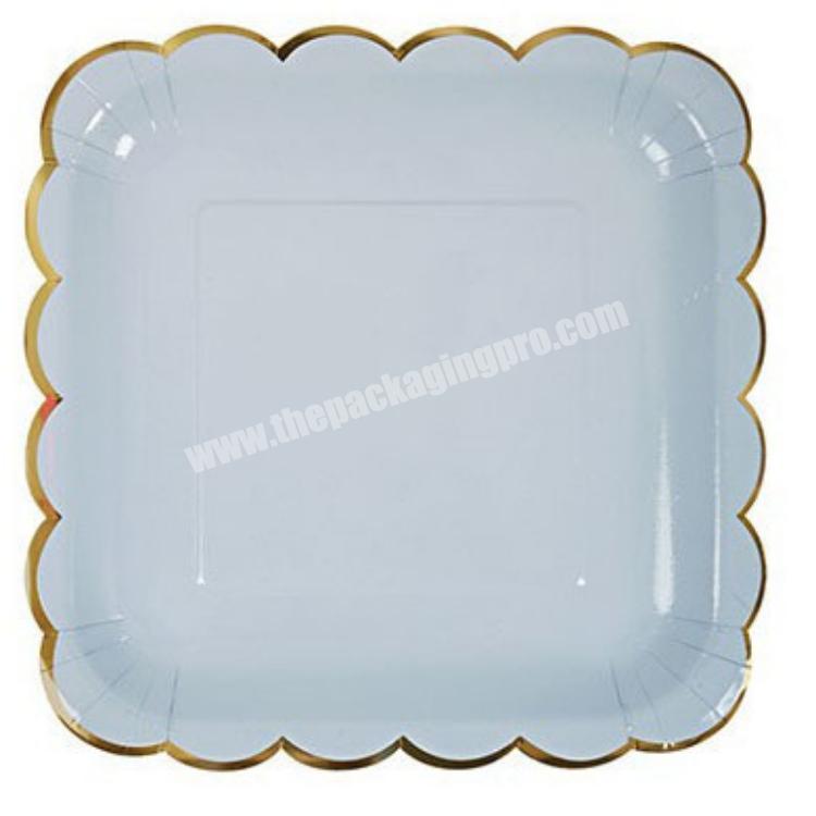 Disposable Picnic Plate Cake Plate Children Birthday Party Paper Plate Dessert Table Decoration Arrangement Paper Tableware
