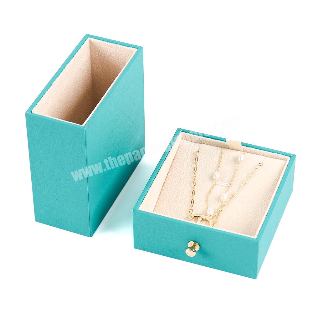 Drawer necklace gift box for jewelry packaging necklace gift custom jewelry boxes with logo luxury drawer necklace jewelry box