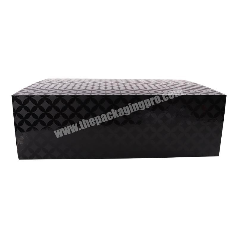 Eco -friendly Custom Logo Designer Cardboard Packaging Magnetic Closure Shoe Folding Magnetic Paper Gift Box with Logo