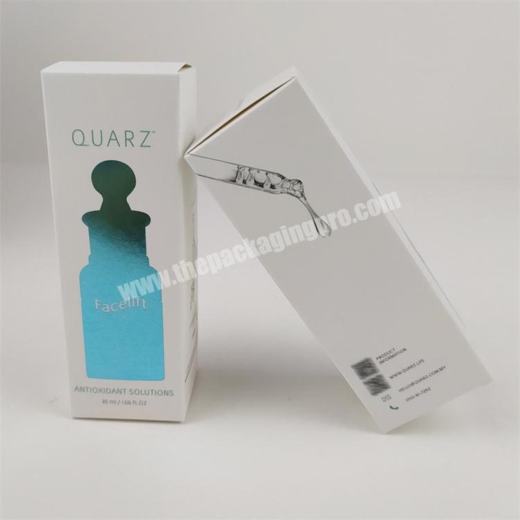 Eco Friendly Custom Design Lotion Essential Oil Dropper Bottle Cardboard Packaging Skincare Fragrance Paper Box