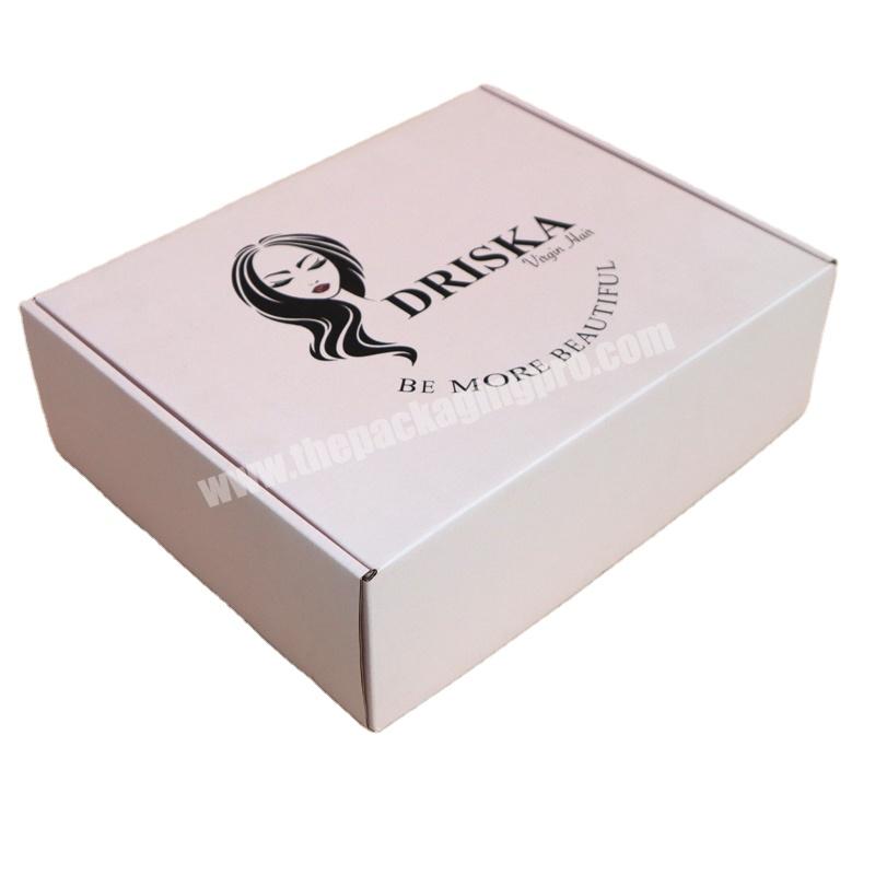 Eco Friendly Custom Printed Logo Shipping Packages Postal  Corrugated Apparel Mailer Box For Underwear