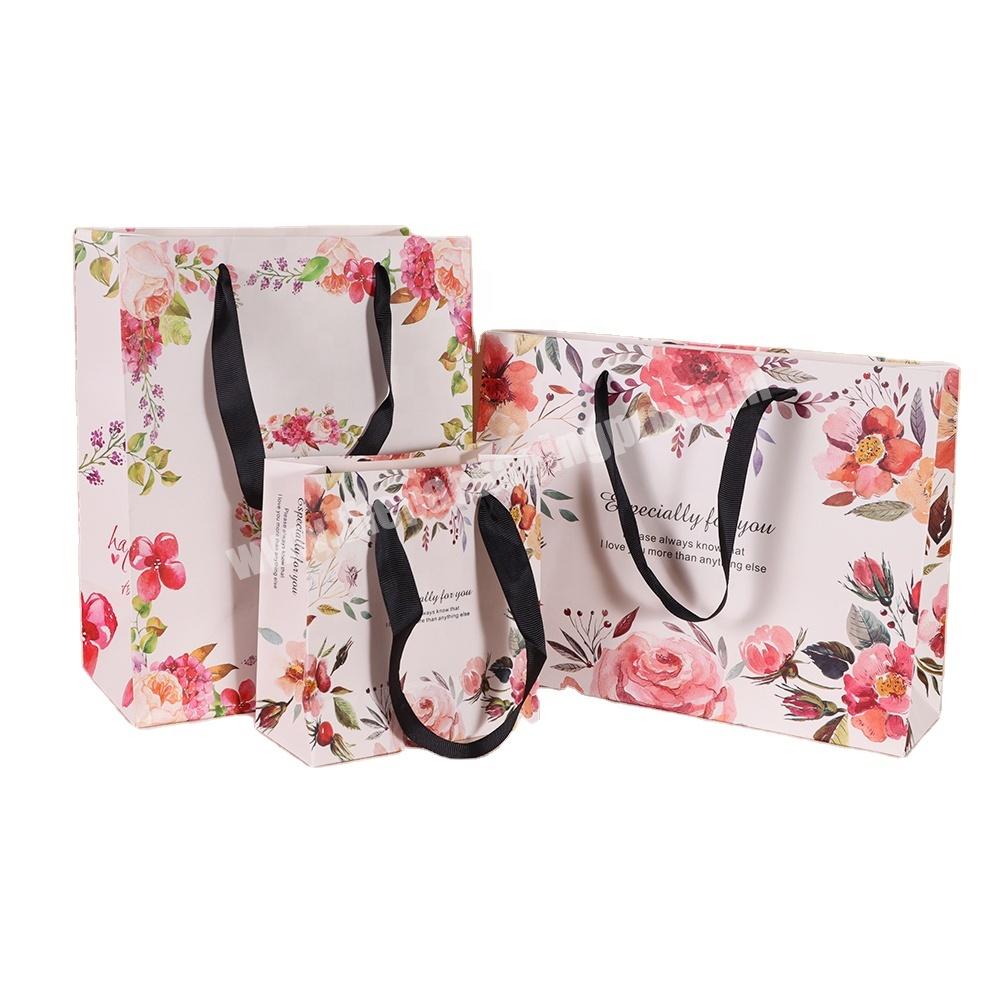 Eco Friendly Fashion Recyclable Foldable Supermarket Custom Paper Shopping Bag With Logo