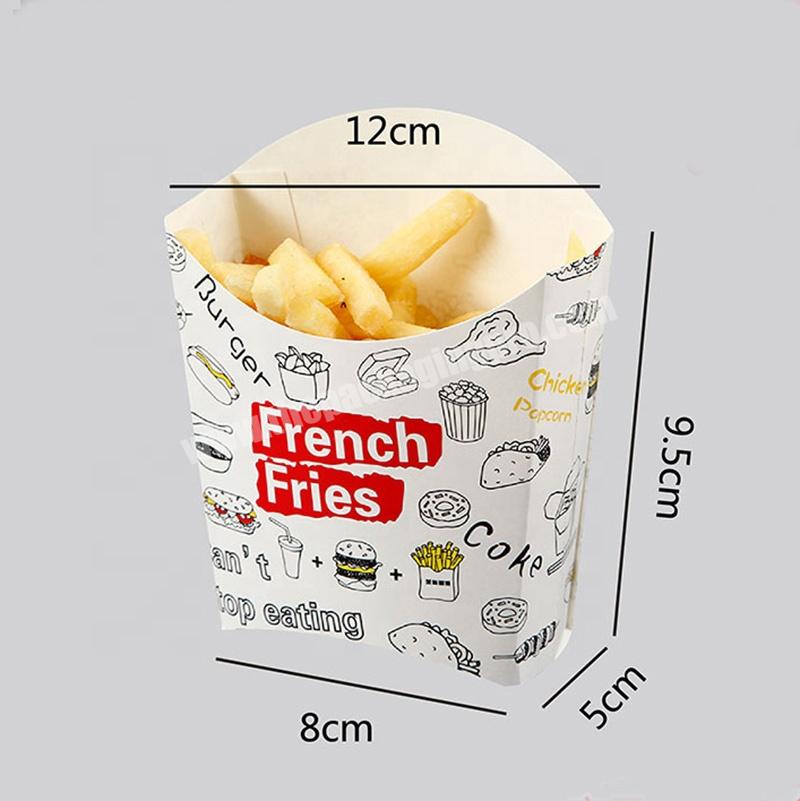 Eco Friendly Takeaway Fast Food French Fries Packaging Box
