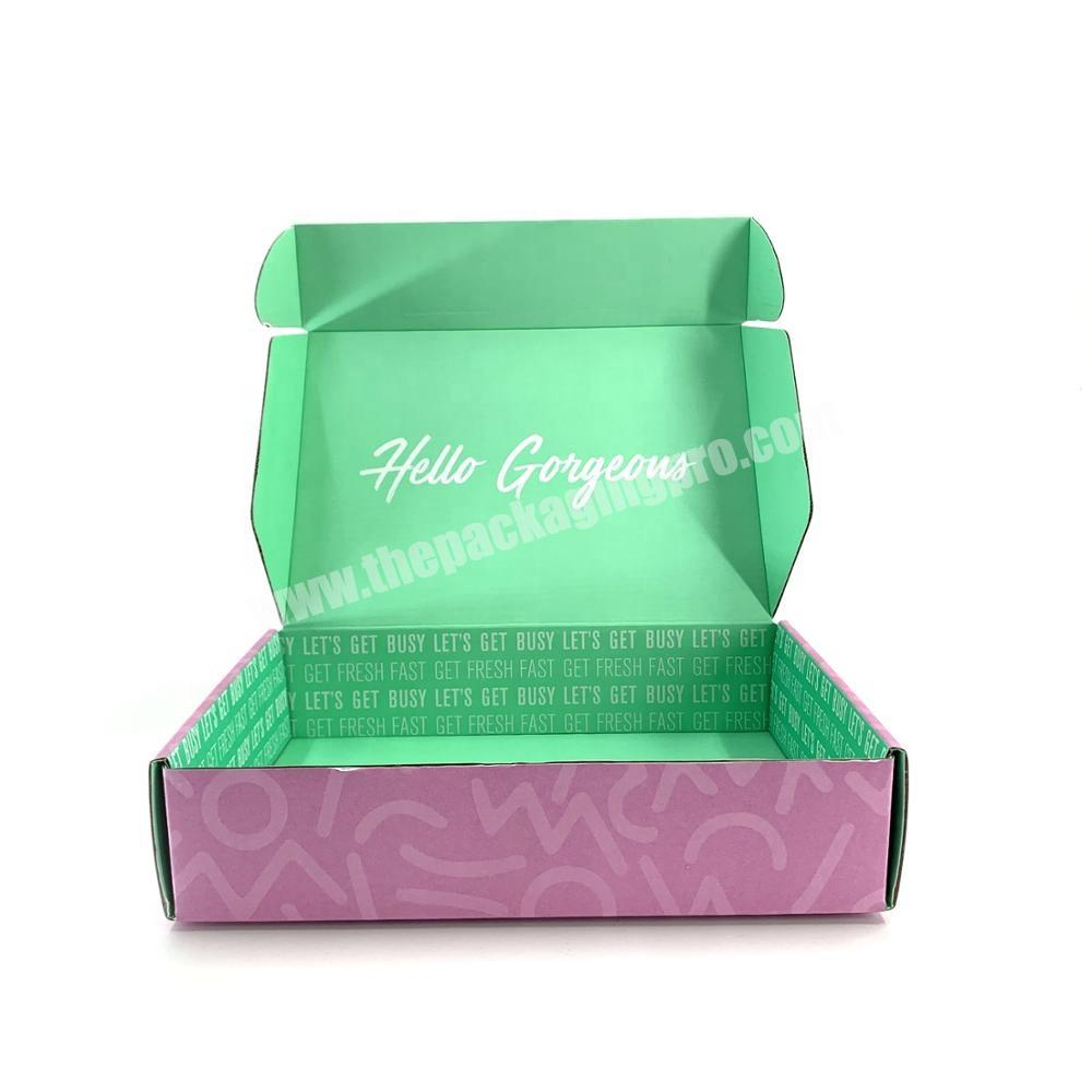 Eco-friendly Full Colors Custom Design Corrugated Mailer Shipping Box, Custom Luxury Hair Packaging Boxes