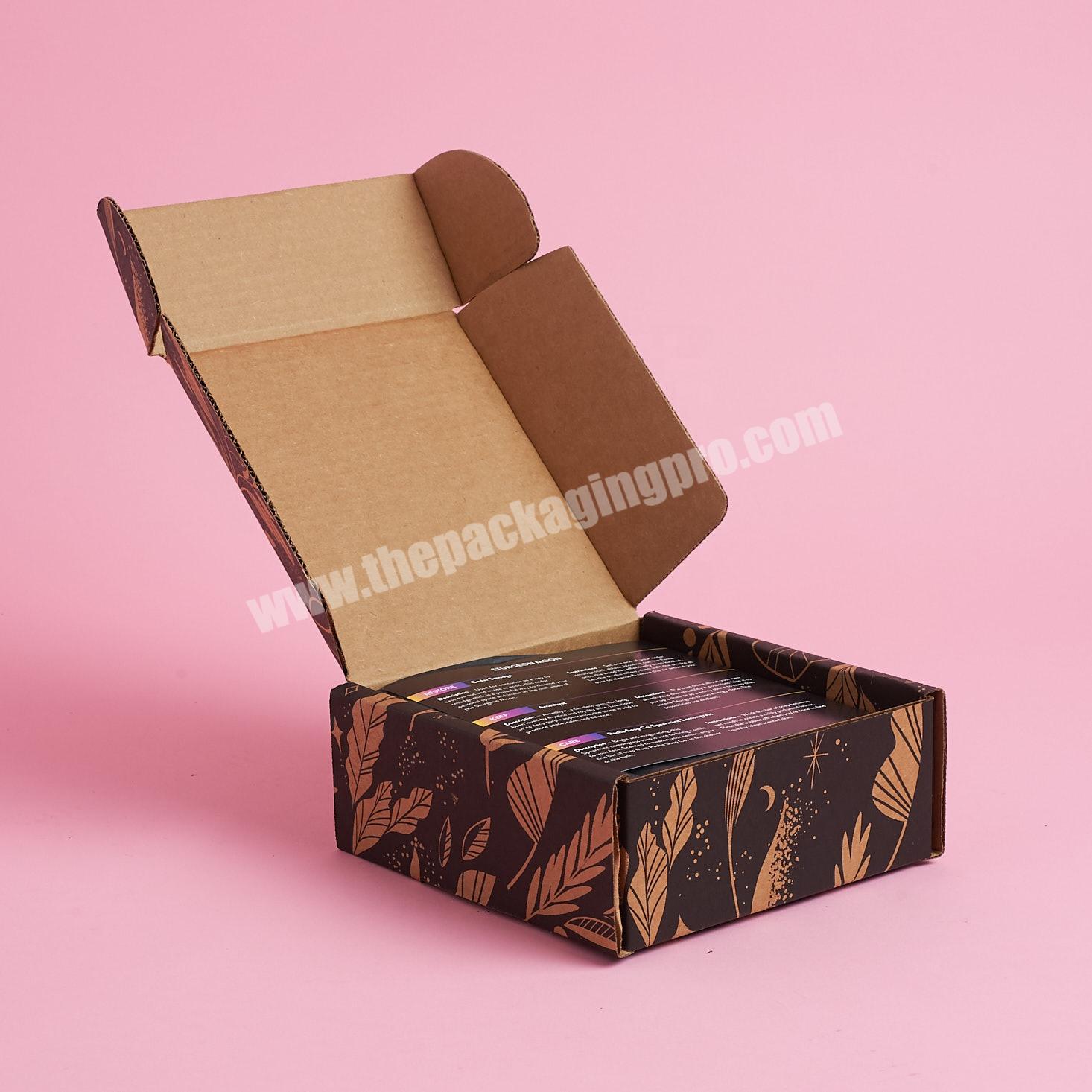 Eco-friendly Single Side Printed Durable Small E-flute Corrugated Package Box with Custom Logo Printing, Packaging For Cloth