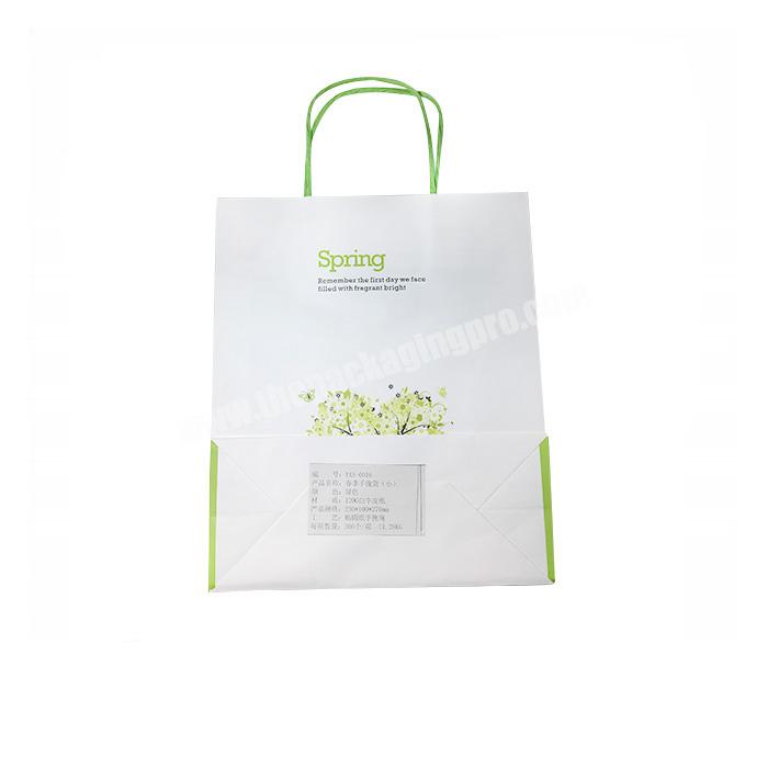 Environmental protection factory sale new portable paper bag with handle