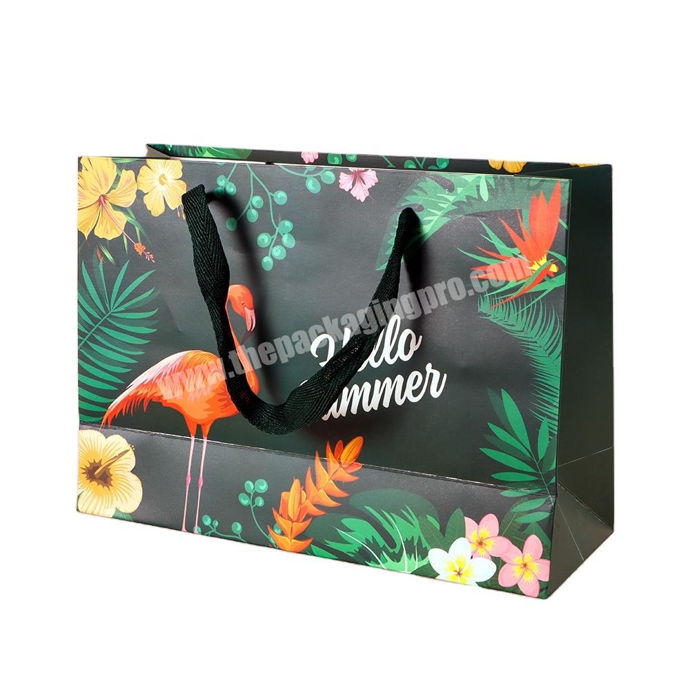 Excellent Quality Custom Logo Printing Recyclable Shopping Paper Gift Bag
