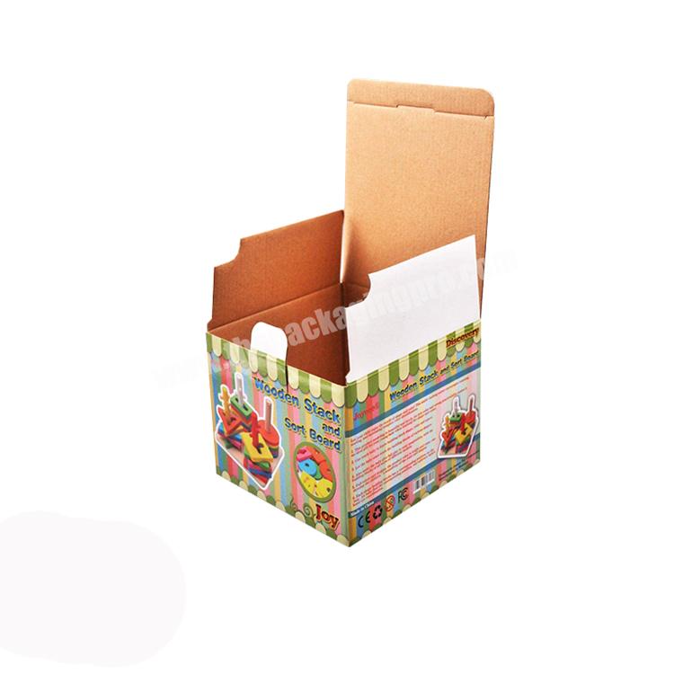 Factory Custom Printing Packaging Paper Box Product Art Paper Square Shape Corrugated Packaging box