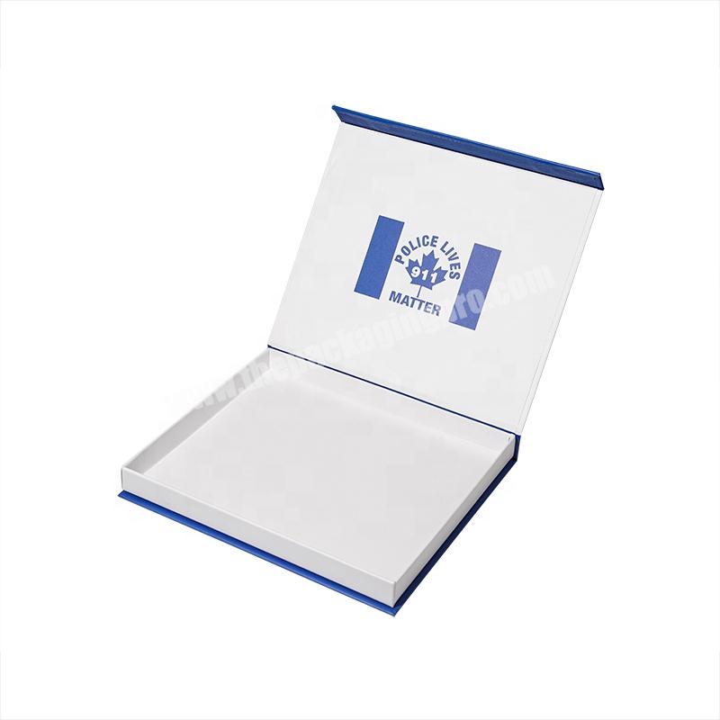 Factory Luxury Magnetic Flip Cover Cardboard Paper Box Gift Packaging Boxes With Custom Printed Logo