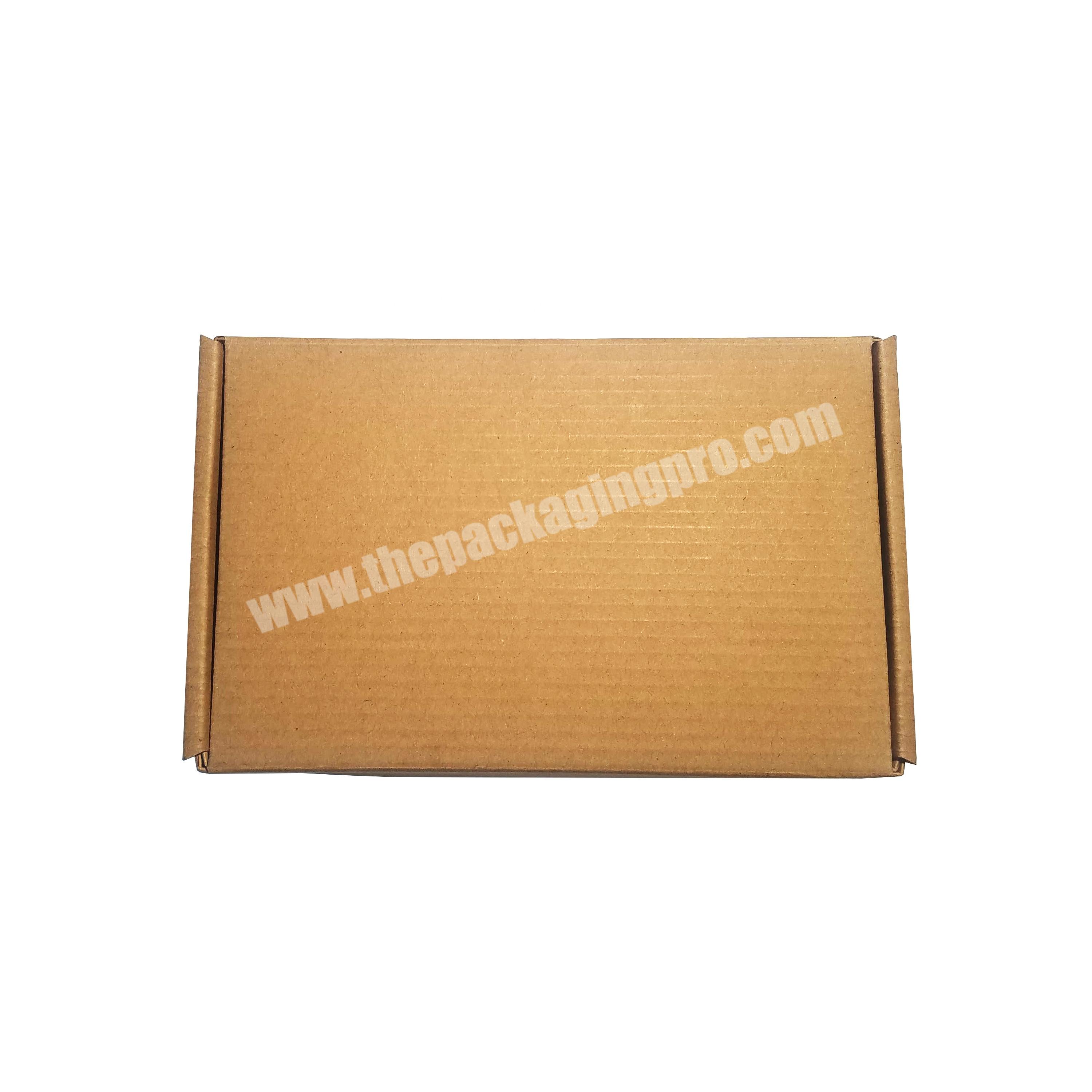 Factory Price Custom Logo Inside Printing Plain Brown Mailing Corrugated Kraft Tuck Top Cardboard Small Shipping Boxes