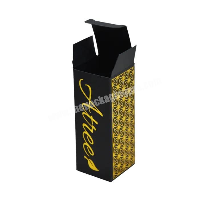 Factory Price Wholesale Eco-friendly Paper Packaging Custom logo Black Gift Card Box