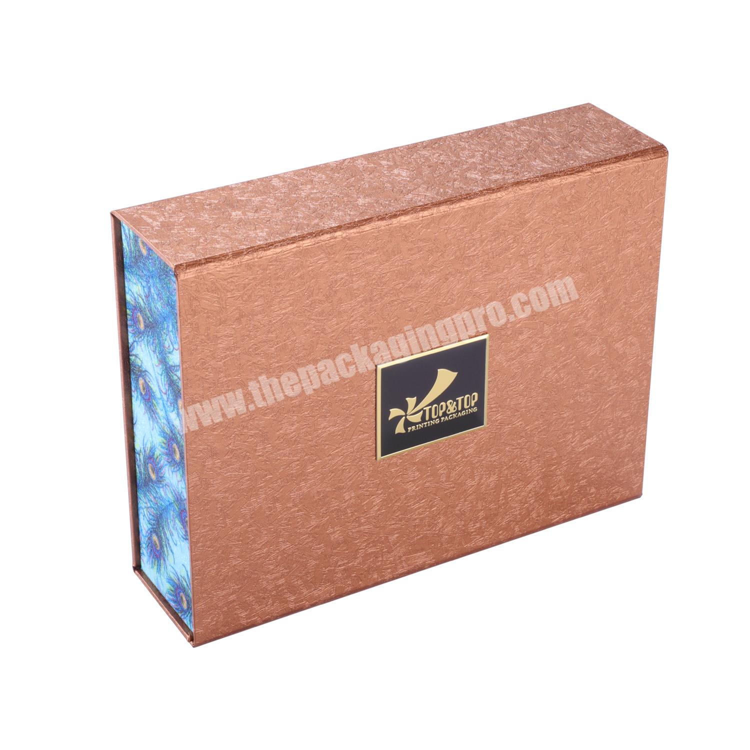 Factory Wholesale Custom Luxury Rose Gold Carton Packaging Cardboard Novel Design Folding Box Printing Logo