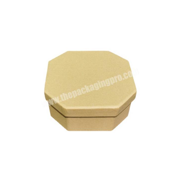 Factory direct sale kraft paper octagon shape gift box in stock