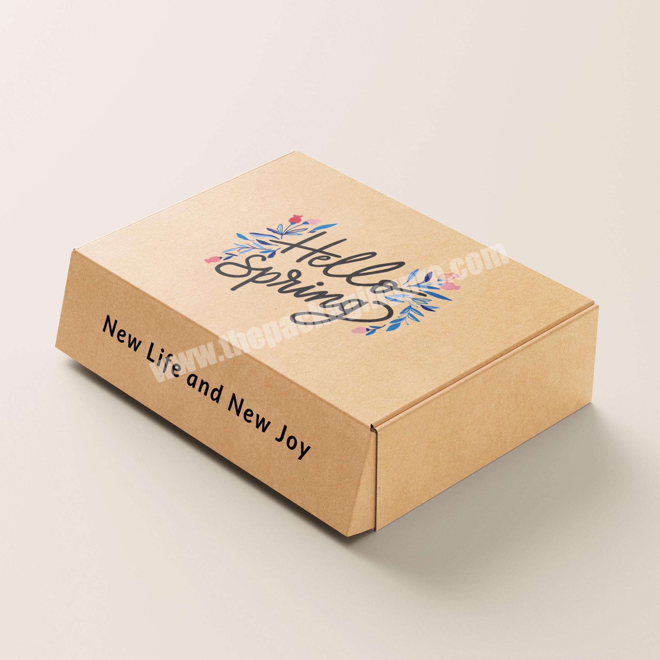 Free Design Eco Custom Logo Kraft Corrugated Mailer Box, Handmade Craft  Soap  Cloth Paper Packaging Boxes