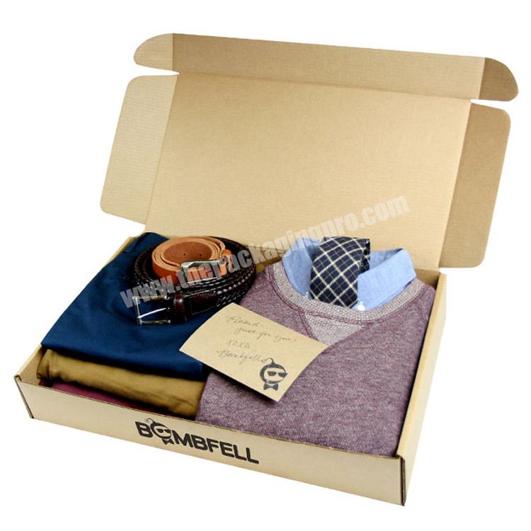 Free stocked sample custom clothing apparel shipping  paper box