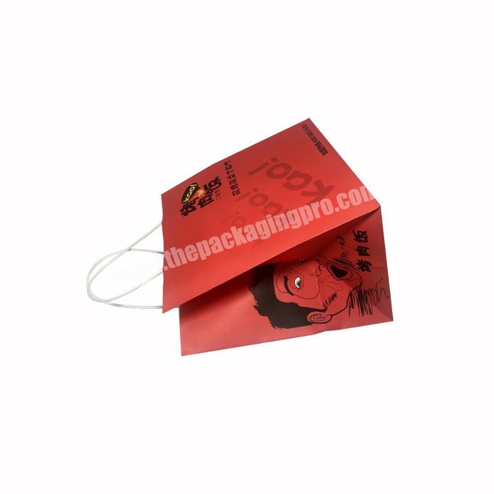 Handmade Cheap Shopping Luxury Ribbon Handle Craft Custom Made Printing Envelope Soap Packing Paper Bag
