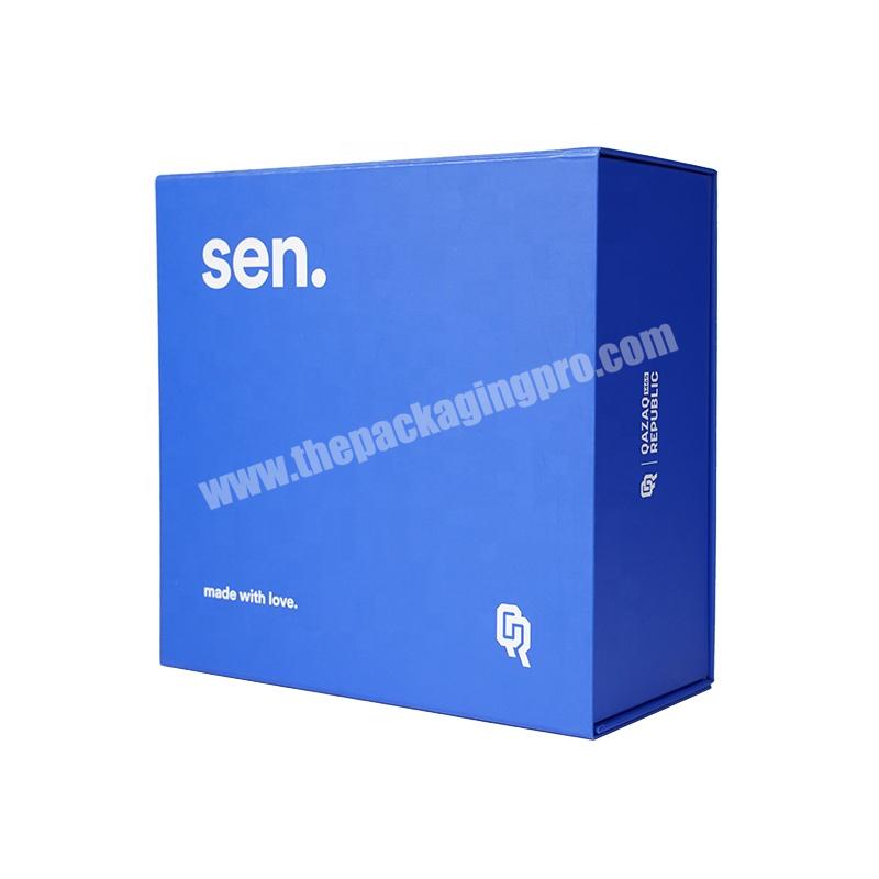 Handmade Customized Printing Logo Recyclable Magnetic Cardboard Paper Box Gift Box Luxury Clothing Packaging popular