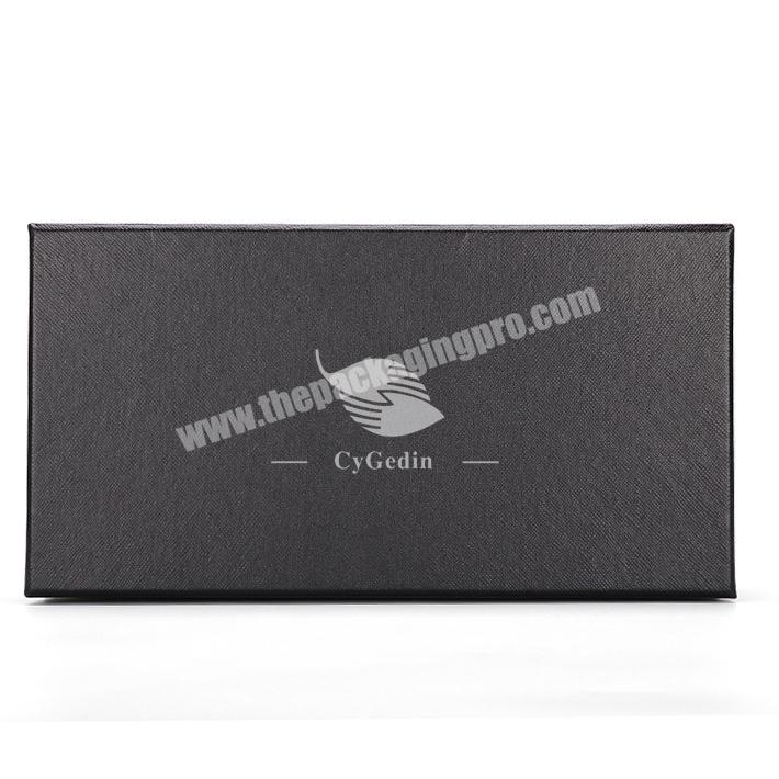 High Quality Custom Handmade Packing Gift Box Wholesale Beautiful Cardboard Paper Black Cosmetic Packing Lid And Base Box