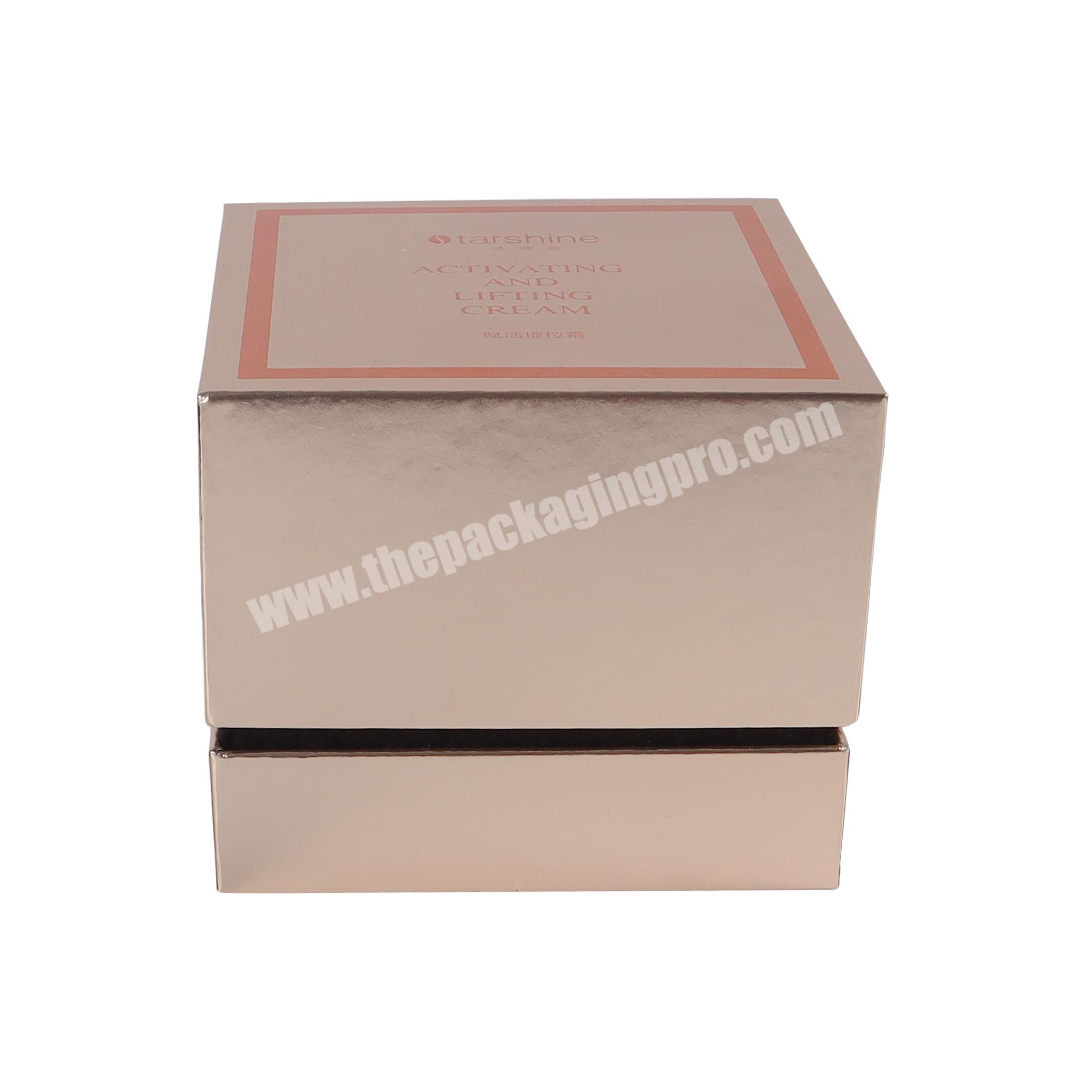 High quality custom logo luxury brown velvet packaging jewelry ring gift box