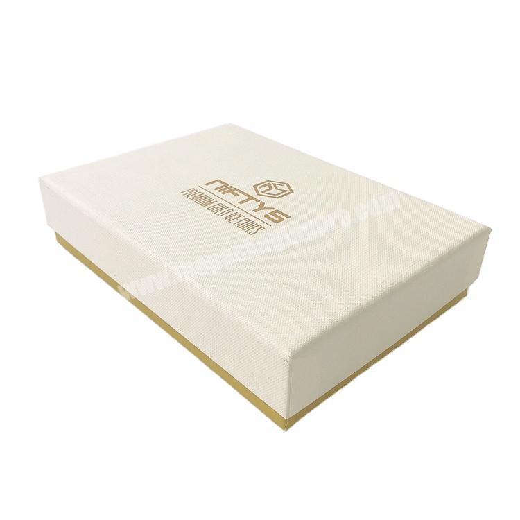Hot Foil Brand Rigid Specialty Paper Top Cover and Base Bottom Jewelry Cosmetic Gift Packaging Box