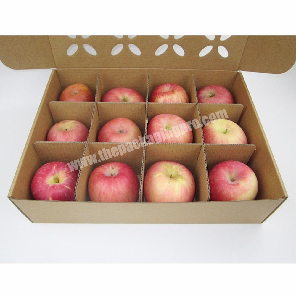 Hot Sale Custom Printed Corrugated Carton Fruit Shipping Boxes with dividers
