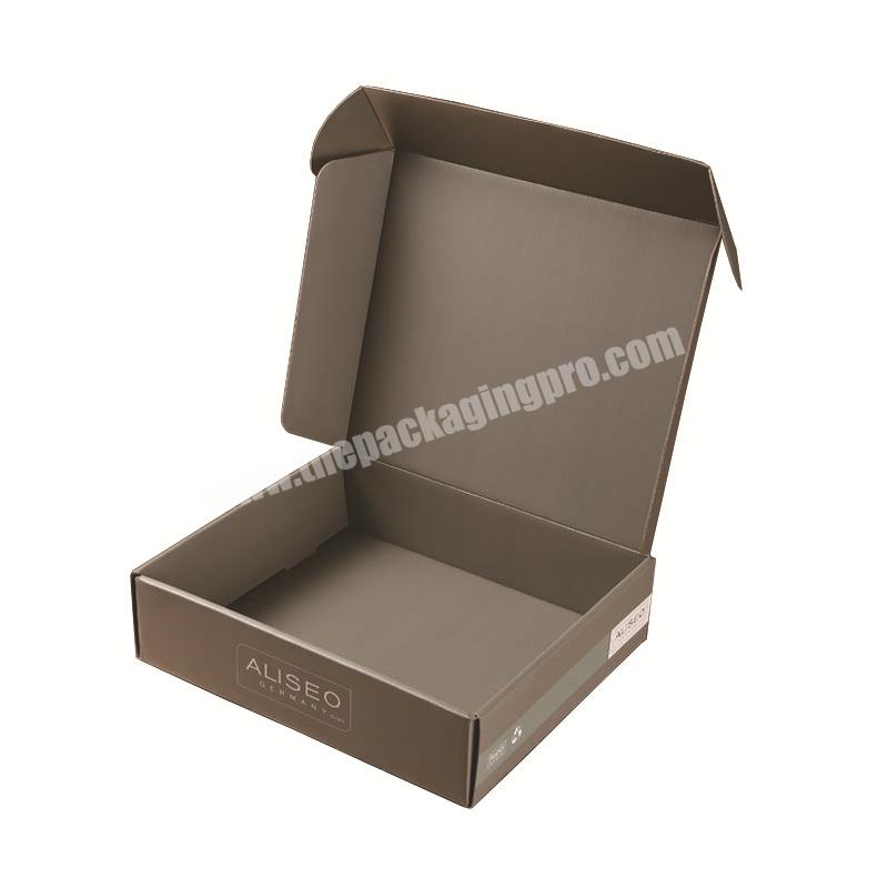 Hot Sale Flat Pack Brown Pantone Color Printing Custom Sock Packaging Box