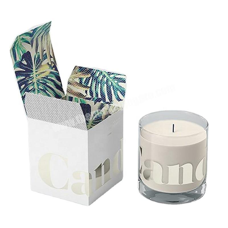 Hot Stamping Candle Gift Packaging Box Cheap Custom Square Candle Jar Package Boxes