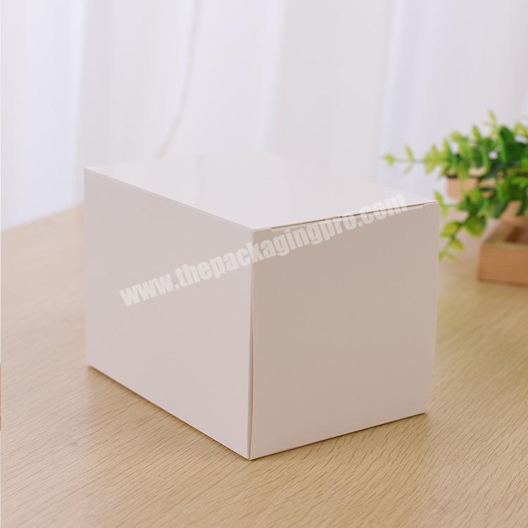 Hot selling white corrugated paper packaging small carton gift can be factory customized logo