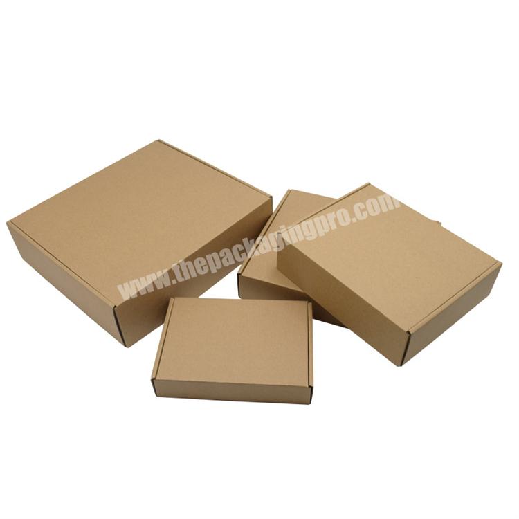 In Stock E Flute Corrugated Cardboard Clothes Shoes Folding Box Plain Brown Shipping Mailing Box