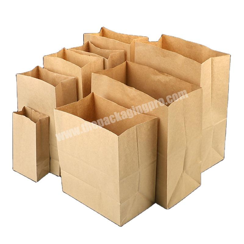 Low Cost Top Selling Large Paper Bags Paper Food Bags For Baked Goods Paper Bags for Food Delivery