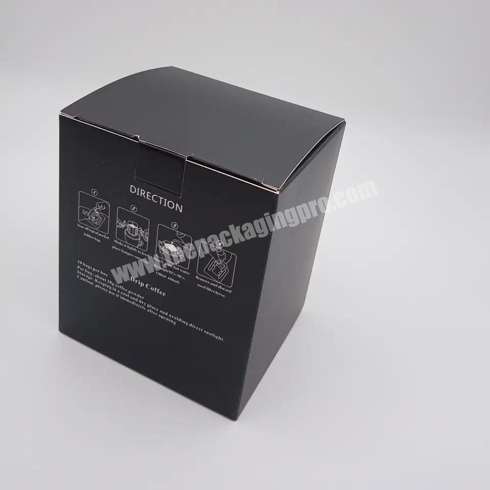 Lower price drip coffee filter packaging box tea bag packaging box folding card paper box