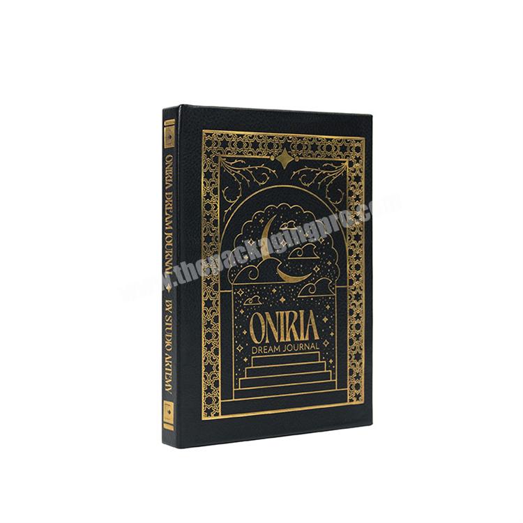 Luxury Black Hard Cover Gold Foil Executive A5 A4 A6 Diary Journal Agenda Planner Notebook