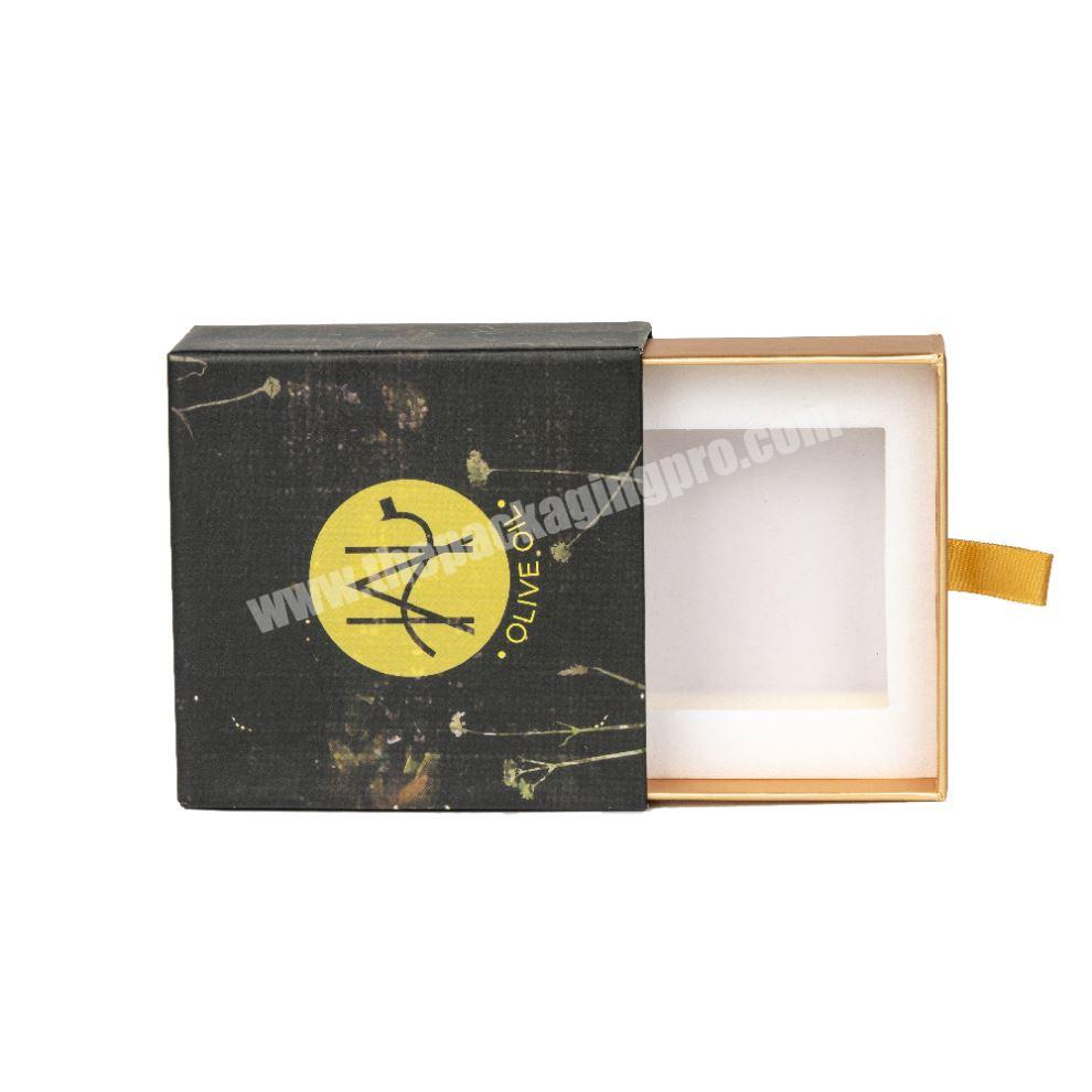 Luxury Custom Logo Drawer Sliding Jewelry Packaging Gift Box For EarringNecklaceRingBracelets