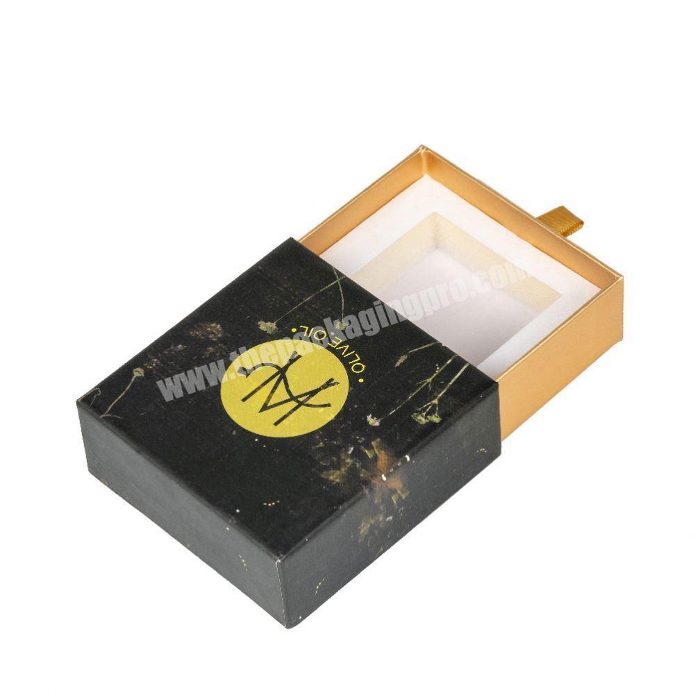 Luxury Custom Logo Drawer Sliding Jewelry Packaging Gift Box For EarringNecklaceRingBracelets