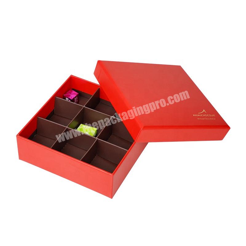Luxury Handmade Customized Printing Logo Sweet Chocolate Paper Box Gift Wedding Candy Box Display Chocolate Box Packaging