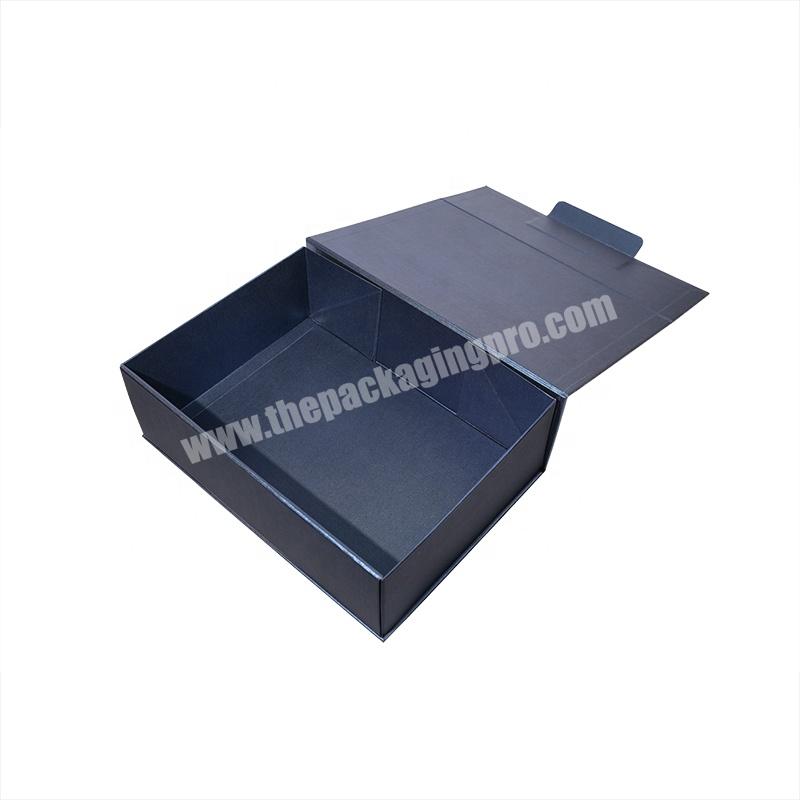 Luxury Magnetic Flip Cover Cardboard Paper Box Gift Packaging Folding Boxes With Custom Printed Logo