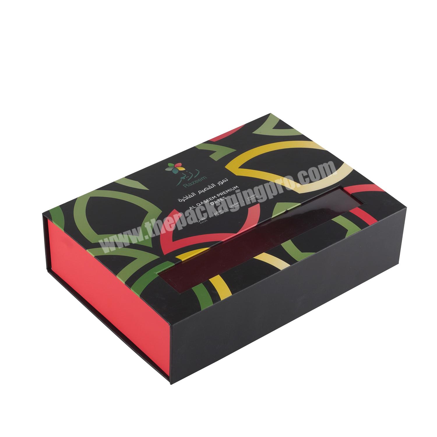 Luxury Perfume Foldable Clamshell Magnetic Black Packaging Folding Cardboard Paper Gift Boxes With Logo