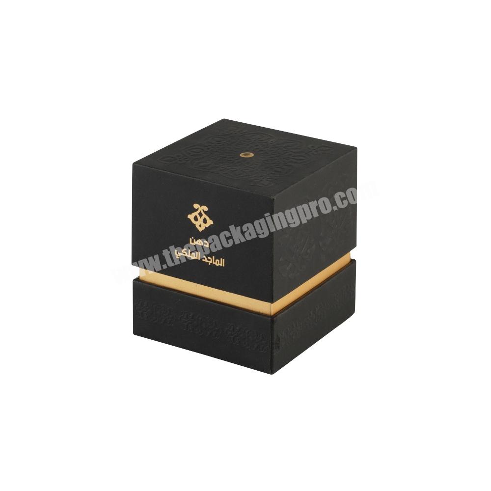 Luxury Window Soap Tumbler Black Craft Perfume hard Cardboard Paper Custom Candle Gift Box Packaging
